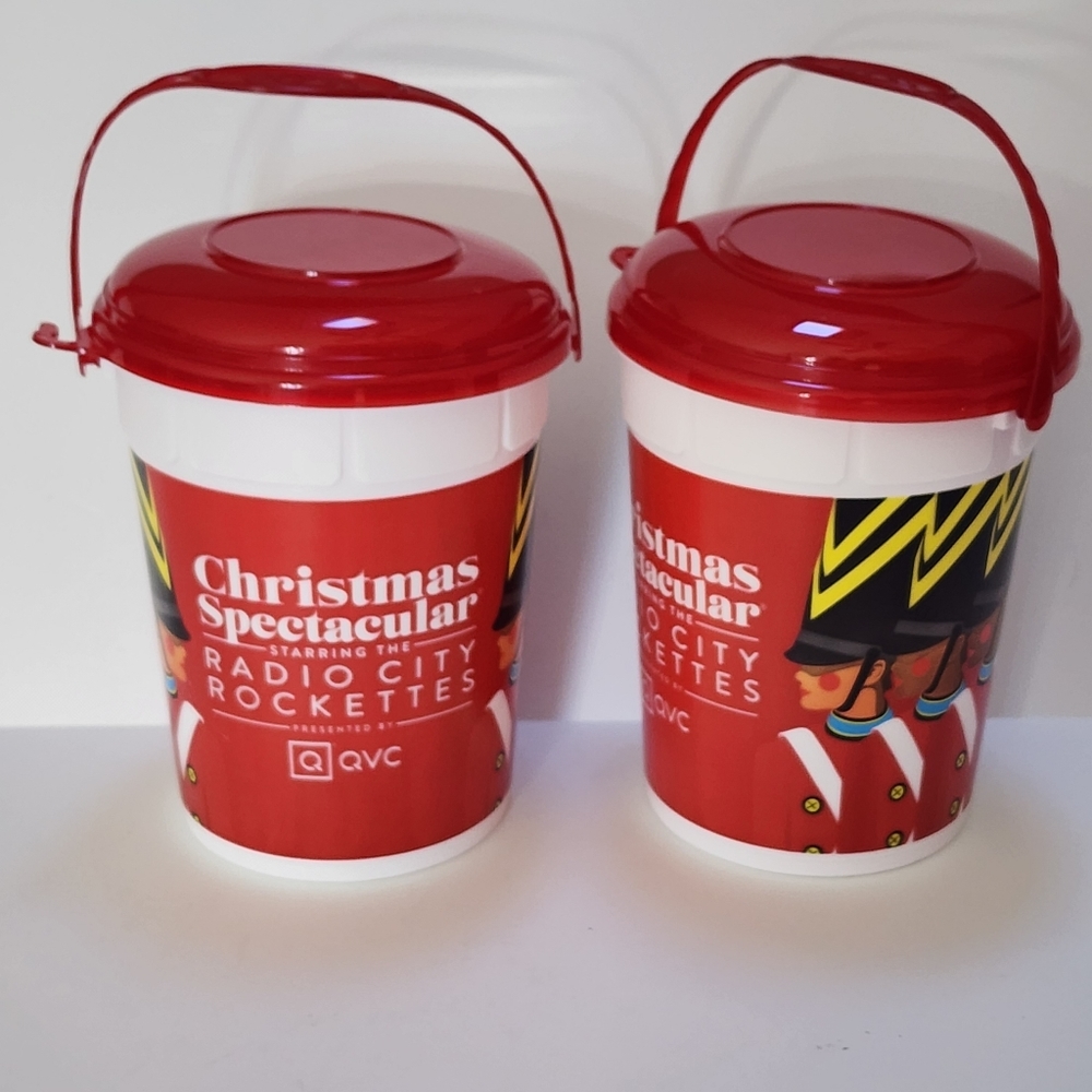 Rockets Christmas Spectacular souvenir popcorn buckets Radio City Music Hall